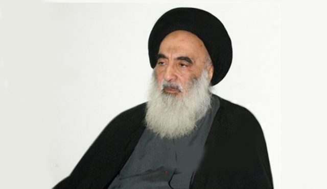 L'ayatollah Sistani est arrivé à Najaf